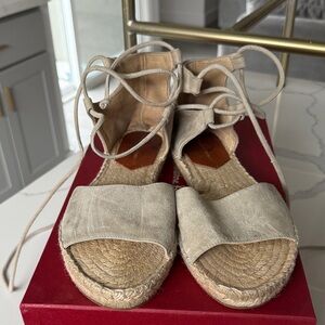 Diane Von Furstenberg Tan Espadrille Sandals